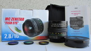 ПРОДАМ ОБЪЕКТИВ FISHEYE МС ЗЕНИТАР- 2, 8/16N на Nikon.РОДНОЙ КОРОБКЕ И 