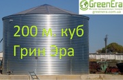 Резервуар на 200 кубов для жидкости,  емкость 200 м. куб.